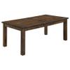 Coaster Home Furnishings - Coleman - Wood - 5-Piece Rectangular Farmhouse Dining Set with 79-Inch Table & Set of 4 Ladder Back Armless Chairs - Dining Room - Rustic Golden Brown - 107041-S5 view 3