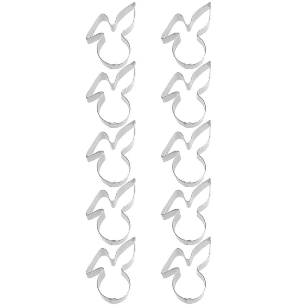 Nagao Cookie Cutter, Stainless Steel, Rabbit A, Set of 10