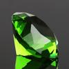F-ber 40mm (1.6") Crystal Faceted Cut Glass Giant Diamond Paperweight Wedding Favor Home Decor (Green) view 3