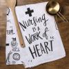 Primitives by Kathy LOL Dish Towel, 28"x 28", Nursing is A Work of Heart view 3
