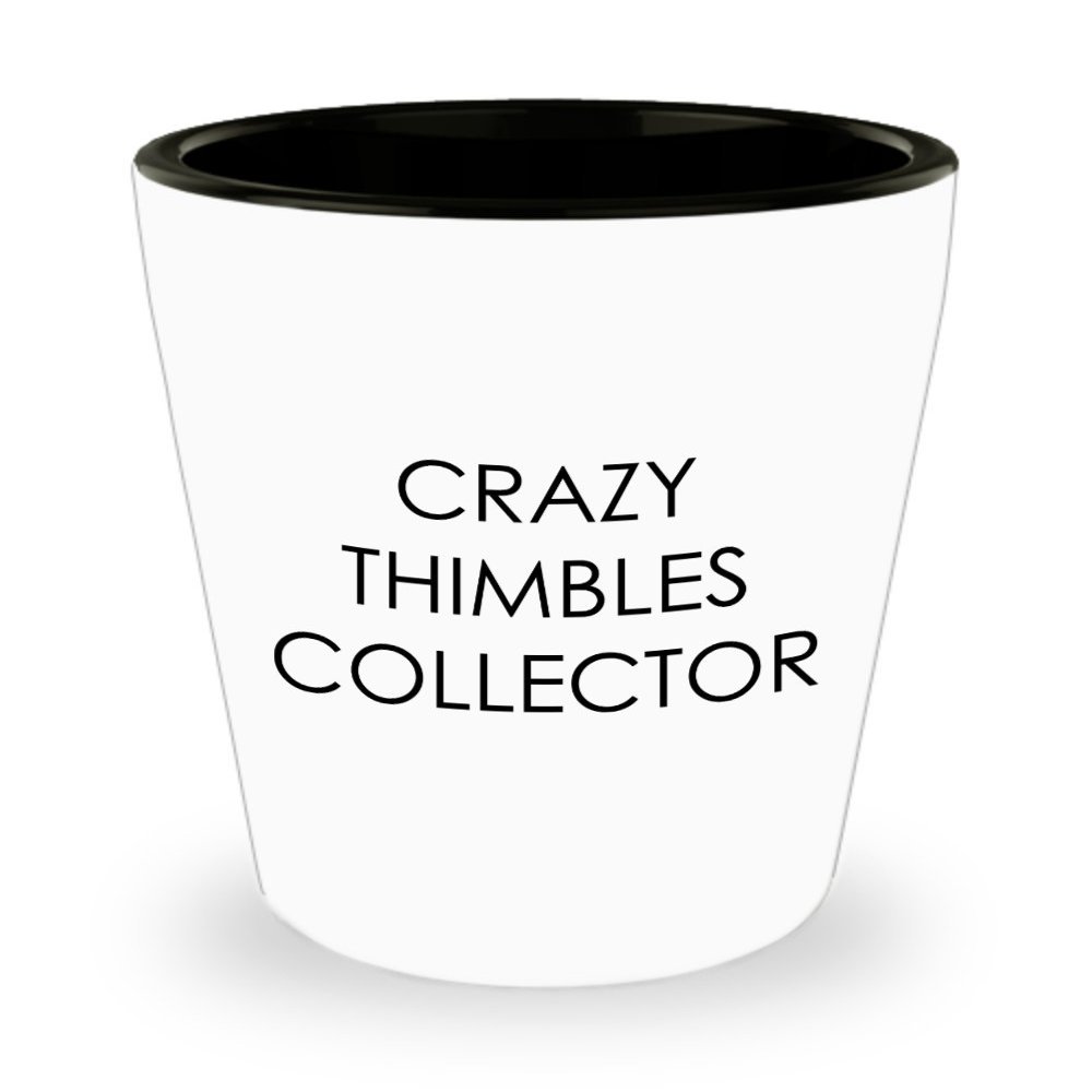 Mug Million Thimbles Collector Shot Glass - Funny Collector Gift 1.5oz