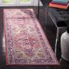 SAFAVIEH Area Rug 8x10 - Claremont Collection - Large - Purple & Coral, Oriental Medallion Distressed Design, Non-Shedding & Easy Cleaning, Ideal for Living Room, Bedroom, Dining Space (CLR664A) view 3