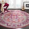 SAFAVIEH Area Rug 8x10 - Claremont Collection - Large - Purple & Coral, Oriental Medallion Distressed Design, Non-Shedding & Easy Cleaning, Ideal for Living Room, Bedroom, Dining Space (CLR664A) view 4