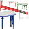 BOWERY HILL Plastic Curved RectangularActivity Table in Red/Gray view 4
