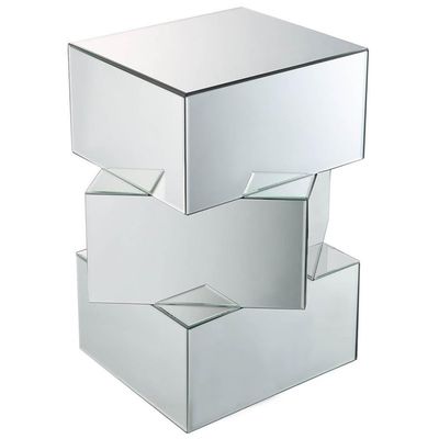 Acme Meria 20" Square Mirrored End Table