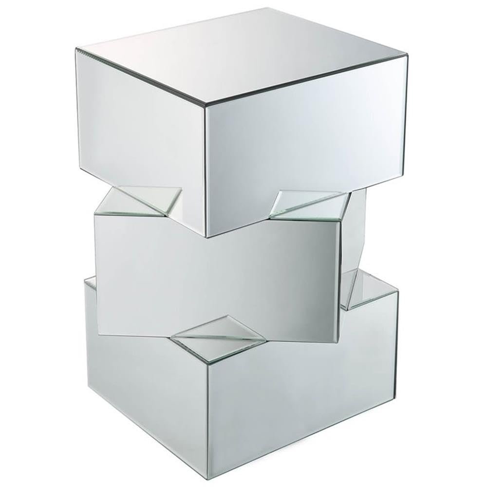 Acme Meria 20" Square Mirrored End Table