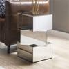 Acme Meria 20" Square Mirrored End Table view 2