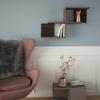 Ada Home Dcor Wilfred Wall Shelf, 36'' x 23'' x 8'', Light Walnut view 1