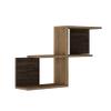 Ada Home Dcor Wilfred Wall Shelf, 36'' x 23'' x 8'', Light Walnut view 3