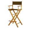 Casual Home 230-05/021-45 Director Chair 30" - Bar Height Honey OakFrame/Brown Canvas view 1
