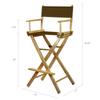 Casual Home 230-05/021-45 Director Chair 30" - Bar Height Honey OakFrame/Brown Canvas view 3