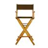 Casual Home 230-05/021-45 Director Chair 30" - Bar Height Honey OakFrame/Brown Canvas view 4