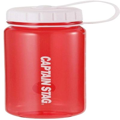 Captain Stag UE-3388 Water Bottle, Sports Bottle, 19.4 fl oz (550 ml), Direct Drinking, Rice Marking, 3.5 Cups, Red