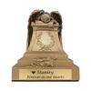 Angelo Triste Polyresin Memorial Urn for Adults - Extra Large - Holds Up to 200 Cubic Inches of Ashes - Golden Bronze Cremation Urn for Ashes view 4