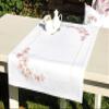 Luca-S Counted Cross Stitch kit Table Runner Table Runner Apple Blossom, 46x76cm, DIY view 1