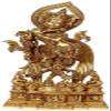 Exotic India Gopis at Krishna's Feet, Natural Brass view 1