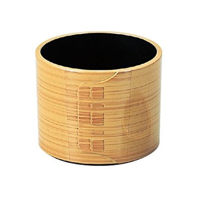 Fukui Craft 5-677-35 Mempa, Tsuyu, White Wood (Inner Black), 5-677-35, Brown, 3.1 x 2.5 inches (7.8 x 6.3 cm), Lightweight, Damage-Resistant