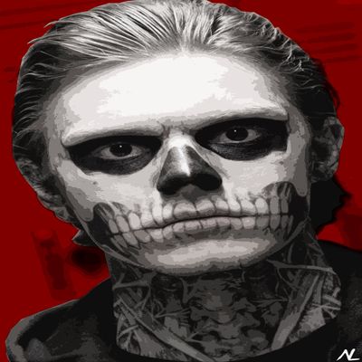 NLopezArt Tate Langdon American Horror Story Pop Art Illustration Poster Print (11x17 inches) (Paper)