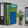 Acrimet Bookends for Shelves, Non-Skid Book Holder, Heavy Duty Book Stopper, Steel Metal Book Ends Storage for Home, Library, 6 7/8" H x 4" W x 4 1/2" D (Deep Blue) (2 Pairs / 2 Pieces) view 4