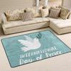 My Little Nest Area Rug International Day of Peace White Dove Lightweight Doormat 2' x 3', Memory Sponge Indoor Outdoor Decor Carpet for Entrance Living Room Bedroom Office Kitchen Hallway view 2