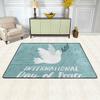 My Little Nest Area Rug International Day of Peace White Dove Lightweight Doormat 2' x 3', Memory Sponge Indoor Outdoor Decor Carpet for Entrance Living Room Bedroom Office Kitchen Hallway view 3