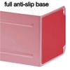 Acrimet Bookends for Shelves, Non-Skid Book Holder, Heavy Duty Book Stopper, Steel Metal Book Ends Storage for Home, Library, 6 7/8" H x 4" W x 4 1/2" D (Pink) (1 Pair / 2 Pieces) view 2