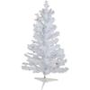 3' Pre-lit White Iridescent Pine Artificial Christmas Tree - Multi Lights view 1