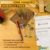 Zipbolt 10.800 Countertop Miter Connector 10 Piece Joint Fastener Drawbolt Pack with 5mm Hex Bit for Joining Countertops, Butcher Blocks, Furniture, and More - Single-Handed Tightening view 3