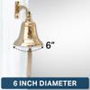 Brass Ship Bell Polished Nautical, Heavy Duty Brass Maritime Duty Watch Ships Bell by The Metal Magician view 2