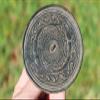 Antique Middle Eastern Bactrian Bronze Mirror with 2 Snakes, 200 BC-100 AD view 3