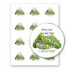 Pickles Cucumbers Round Personalized Home Kitchen Farm Business Mason Jar Leeds Sticker Labels (Label-03, 180 Labels on 15 Sheets) view 1