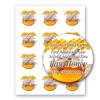 Raw Honey Farm Kitchen Personalized Name Home Business Round Mason Jar Labels (Label-08, 180 Labels on 15 Sheets) view 1