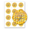Raw Honey Farm Kitchen Personalized Name Home Business Round Mason Jar Labels (Label-07, 240 Labels on 20 Sheets) view 1