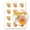 Raw Honey Farm Kitchen Personalized Name Home Business Round Mason Jar Labels (Label-09, 120 Labels on 10 Sheets) view 1