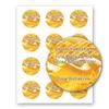 Raw Honey Personalized Self Adhesive Round Labels (Label-04, 240 Labels on 20 Sheets) view 1