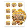Raw Honey Farm Kitchen Personalized Name Home Business Round Mason Jar Labels (Label-10, 180 Labels on 15 Sheets) view 1