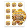 Raw Honey Farm Kitchen Personalized Name Home Business Round Mason Jar Labels (Label-10, 180 Labels on 15 Sheets) view 2