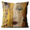 Hoooottle Custom Luxury Funny Colorful The Kiss by Gustav Klimt Queen Pillowcase Rectangle Zippered One Side Printed 20x30 Inches Throw Pillow Case Cushion Cover view 1