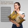 Hoooottle Custom Luxury Funny Colorful The Kiss by Gustav Klimt Queen Pillowcase Rectangle Zippered One Side Printed 20x30 Inches Throw Pillow Case Cushion Cover view 3