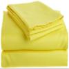 400 Thread Count 4-Piece Sheet Set Twin Bed Size/Single Bed Size (39" x 75") Yellow Solid Fit Up to 26" Deep Mattress 100% Egyptian Cotton. view 1