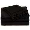 400 Thread Count 4-Piece Sheet Set Twin Bed Size/Single Bed Size (39" x 75") Black Solid Fit Up to 26" Deep Mattress 100% Egyptian Cotton. view 1