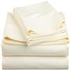 400 Thread Count 4-Piece Sheet Set Narrow Bunk Bed Size (39" x 75") Ivory Solid Fit Up to 26" Deep Mattress 100% Egyptian Cotton. view 1