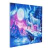 CRYSTAL ART Wolves & Northern Lights 40 x 50 cm Landscape Framed Kit view 2