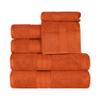 BLUENILEMILLS 700 GSM Premium Quality Long Staple Combed Cotton Bath Towels Set, 6-Piece Single Ply Highly Absorbent Towels for Bathroom, Kitchen, Hotel & Spa Lush, Durable Quick Dry, Sandstone view 1