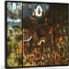 ARTCANVAS The Last Judgement 1482 Canvas Art Print Stretched Framed Painting Picture Poster Giclee Wall Decor by Hieronymus Bosch - 40" x 26" (0.75" Deep) view 1