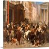 ARTCANVAS The Bulls and Bears in the Market 1879 Canvas Art Print Stretched Framed Painting Picture Poster Giclee Wall Decor by William Holbrook Beard - 40" x 26" (0.75" Deep) view 1