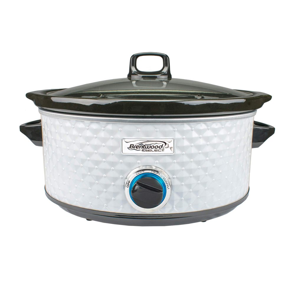 Brentwood Select 7 Quart Slow Cooker in White