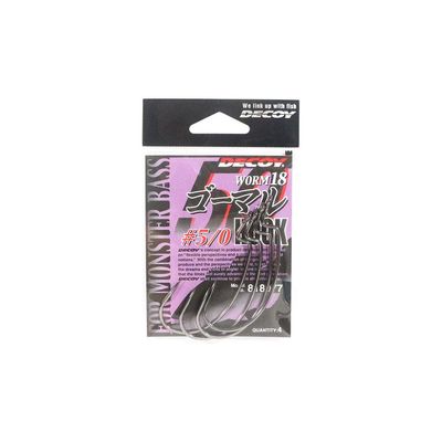 Decoy Worm 18 Wide Gap Offset Worm Hooks Size 5/0 (2436)