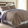 Amrapur Overseas | Leaf 3-Piece Reversible Coverlet Set (Stone/Dusty Periwinkle, King) view 1