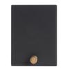 HUBERT Wooden Peg Sign Matte Black Plastic - 3" L x 4" H, 3 per Set view 1